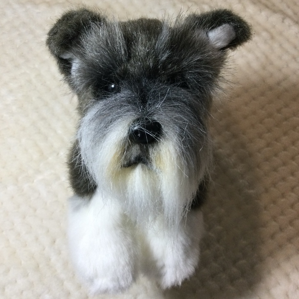 Russ Berrie Yomiko Classics Plush Miniature Schnauzer Dog Stuffed Animal Toy